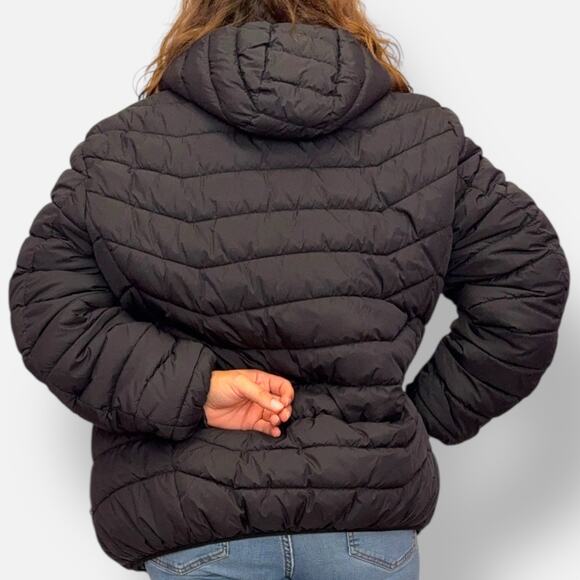 USB-Heated‎ Hooded Puffer – Black, Reflective Lining – XXL (fits XL/1X) - Picture 9 of 10
